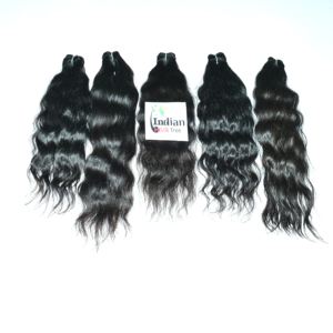 100% Unprocessed Natural Wave Indian Human <b>Hair</b> Double Weft Bundles Raw Temple Vendor Wavy <b>Black</b> Color Styles Lace <b>Extensions</b> - Product Image 6
