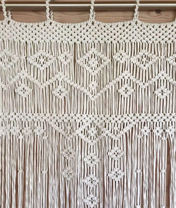 Coustmized <b>Macrame</b> Door <b>Curtain</b> | Large Wedding Backdrop Wall Hanging Tapestry - Product Image 2