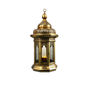 High Quality <b>Brass</b> Vintage Embossed <b>Lantern</b> With Glass & Polish Finished For Tabletop Decor Arabic <b>Lantern</b> For Decoration - Product Image 5