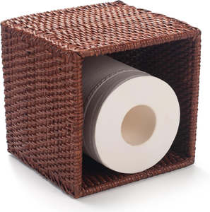 Boîte à mouchoirs en rotin tissé à la main en brun, boîte de rangement artisanale, écologique, décoration naturelle pour la maison et la maison, vente en gros du Vietnam - Product Image 2