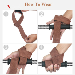 Cinturón de cuero para levantamiento de pesas, correa de cuero de vaca, correas de levantamiento de pesas - Product Image 6