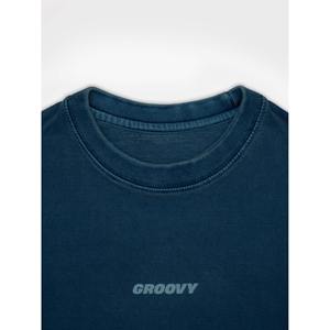 Lona 100% Algodón, 240 GSM, Azul Oscuro Lavado, Diseño Liso, Tallas S-XL - Product Image 4