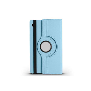 Étui rotatif Netzy pour Galaxy Tab A9, housse de protection en TPU bleue avec support pour stylet, compatible avec iPhone - Product Image 3
