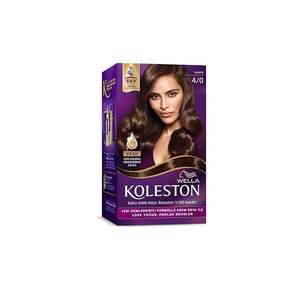 Koleston Kit 4/0 Brun Cheveux Teinture en Crème Lotion Permanente Forme Plastique - Product Image 1