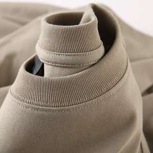 เสื้อโปโลคอกลมผ้าฝ้าย100% ปรับแต่งได้สำหรับผู้ชายสไตล์ใหม่แข็งพิมพ์ลาย180กรัมระบายอากาศได้ดีวัสดุสำหรับออกกำลังกาย - Product Image 4