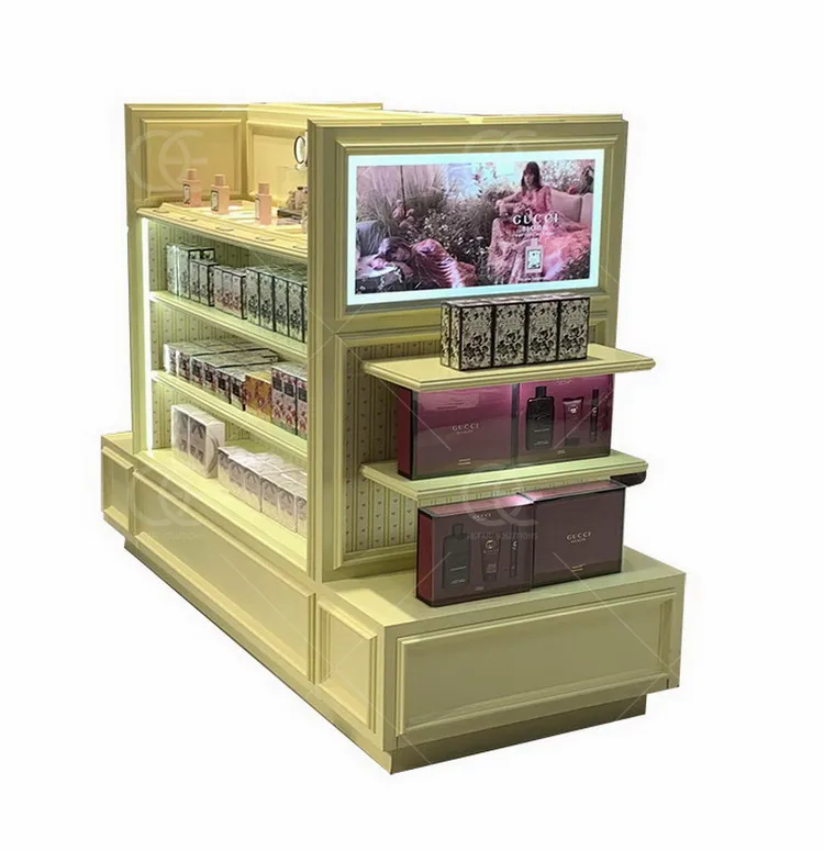 Perfume Shop-quiosco de cosmética de alta calidad, diseño de Interior, centro comercial, exhibición de tienda