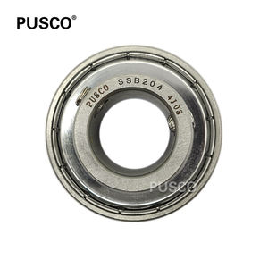 PUSCO paslanmaz çelik yastık blok rulman SSB 204 ekle tarım endüstriyel tekstil makineleri için 20mm delik SSB204 ile - Product Image 1