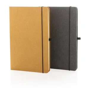 <b>A5</b> GRS Sustainable Gadgets Recycled Leather Notebook Eco-Friendly and Stylish - Product Image 5