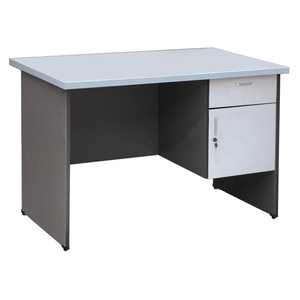 โต๊ะไม้อุตสาหกรรมสีเทาทันสมัยและโต๊ะทำงานที่ทันสมัย - Product Image 1