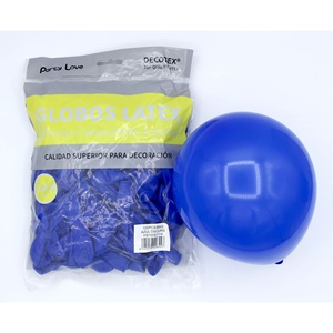 Palloncini in lattice Party Love 12 cm Blu Scuro 100 pz Sacchetto Decorazione - Product Image 1