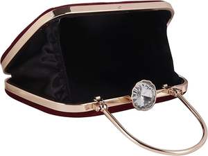 Broderie en soie artisanale de haute qualité Pochette de soirée Style ethnique Perles Paillettes Collection de mariée Design personnalisé Pas cher - Product Image 2