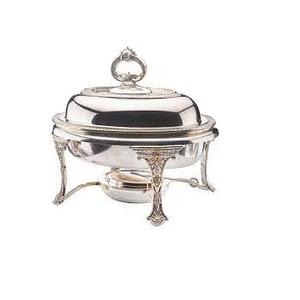 อาหารบุฟเฟ่ต์หม้ออุ่นอาหารเย็นโต๊ะเสิร์ฟอาหารโรงแรมขัดเงาพร้อมขาตั้ง - Product Image 1