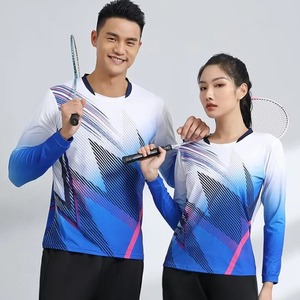 Imprimir camisa de tenis de manga de secado rápido camisetas de bádminton 2024 nueva moda coreana voleibol tenis camiseta jersey - Product Image 4
