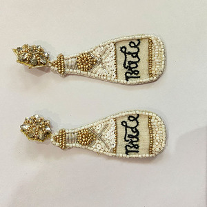 Cuentas de cristal con esmalte de Metal, pendientes con cuentas de Metal - Product Image 1