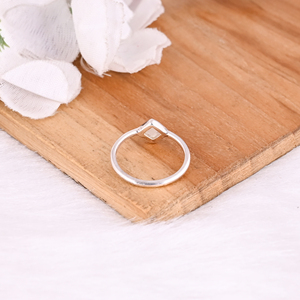925 Sterling Silver Natural <b>Moonstone</b> Handmade Stacking Band Minimalist Ring <b>Jewelry</b> June Birthstone Gift Ring Wholesale <b>Jewelry</b> - Product Image 6