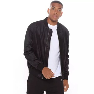2024 personnalisé laine Bomber veste haute rue Style respirant imperméable hiver coupe-vent tricoté en cuir Offre Spéciale XL taille hommes - Product Image 3