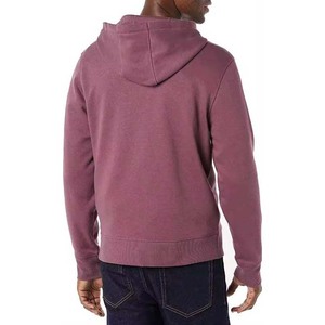 OEM personalizado en blanco de alta calidad estilo casual ropa de los hombres con cremallera completa básica sudaderas con capucha de los hombres sudaderas de algodón polar transpirable - Product Image 2