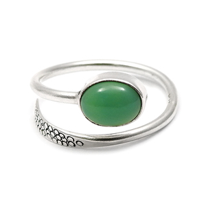 Hot Selling Trendy Design Green Chrysoprase Gemstone Genuine 925 Sterling <b>Solid</b> <b>Silver</b> Oval Shaped Handmade Rings for Women's - Product Image 1