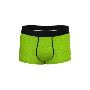 Men's Mid-Rise Knitted Active <b>Slip</b> <b>Underwear</b> 8/3" Green Embroidered Letter Design - Product Image 2