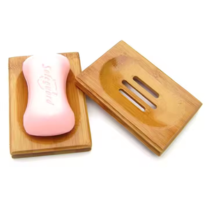 Porte-savon en bois naturel fait à la main Accessoires de salle de bain Savon en céramique par Crescent Crafts - Product Image 3