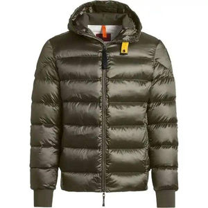 Blouson d'hiver pour homme, design personnalisé, couleur unie, col à capuche, haute qualité, chaud, confortable, décontracté, broderie sur le devant - Product Image 3