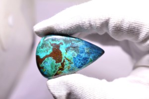 AAA 100% naturel Shattukite Cabochon pierre ovale coupe Shattuckite cristal pour la fabrication de bijoux et de guérison pierre précieuse en vrac - Product Image 2