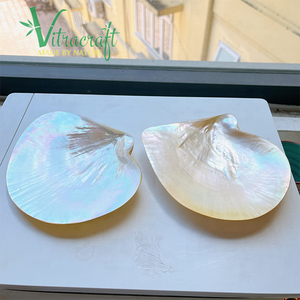 Super grande assiette en nacre faite à la main assiette de service à caviar plat à caviar parfait pour servir du caviar taille 15-17cm - Product Image 2