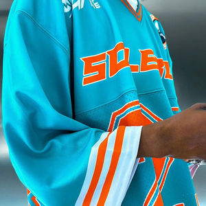 Jersey de fútbol americano de gran tamaño, transpirable, diseño de hombros caídos, conjuntos elegantes - Product Image 6