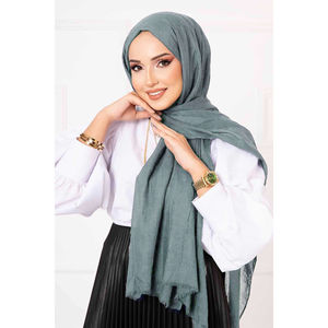 Châle en bambou couleur menthe, ensemble élégant de foulard, gants et chapeau - Product Image 1