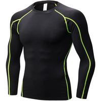 Haut de compression à manches longues pour le sport, vêtements de sport, prix raisonnable