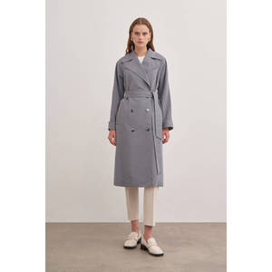 Trench-coat classique pour femme - Gris - Product Image 1
