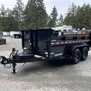 Quality 7x12 Heavy Duty Hydraulic Tilt <b>Farm</b> Trailer Clean New Dump Trailer with High Quality Hydraulics For Tractor - Product Image 1