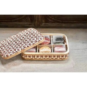 กระเช้าของขวัญไม้ไผ่ธรรมชาติกล่องบรรจุภัณฑ์ไม้ไผ่ทอสำหรับตกแต่งเทศกาลกล่องของขวัญสำหรับขนมไหว้พระจันทร์เค้กกษัตริย์หัตถกรรม Viet FBA Amazon - Product Image 6