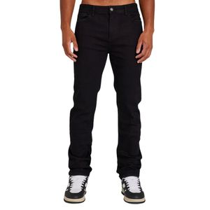 10.กางเกงยีนส์สีดำใส่สบายสำหรับผู้ชาย, กางเกงยีนส์สีดำดูทรงหลวมทนทานเสื้อผ้าแนวสตรีทสวมใส่สบายในชีวิตประจำวันสำหรับผู้ชายตู้เสื้อผ้า - Product Image 1