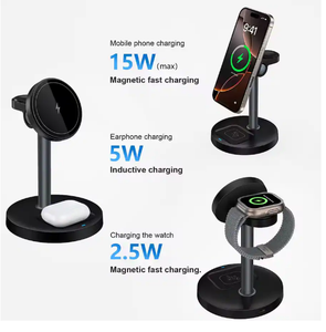 Teléfono inteligente barato de fábrica <span class=keywords><strong>3</strong></span> en 1 cargador inalámbrico rápido para coche con soporte para cargador de coche - Product Image 3