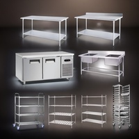 Vente en gros d'ustensiles de cuisine Foshan en acier inoxydable pas cher Ensembles d'ustensiles de cuisine Guangzhou Fournitures SS Commercial Restaurant Ensembles d'ustensiles de cuisine