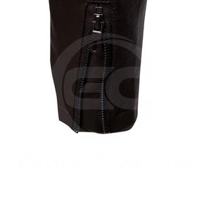 Veste en cuir d'hiver noire pour hommes élégante toutes les tailles avec Logo personnalisé et veste en cuir avec fermeture éclair - Product Image 5