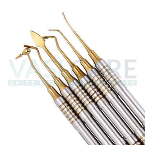 Juego de instrumentos de relleno compuesto dental de mango Kit restaurador 6 piezas Instrumentos quirúrgicos de Vaslcare - Product Image 3