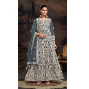 Robe pakistanaise Anarkali de qualité supérieure pour la collection brodée de créateur de vêtements de mariée de mariage au meilleur prix - Product Image 1