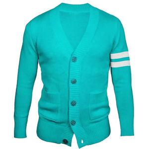 High Manufacture <b>Knitted</b> Wear <b>Cardigan</b> Sweater For <b>Men</b> and Long Sleeve V-neck 100% Cotton Breathable OEM - Product Image 5