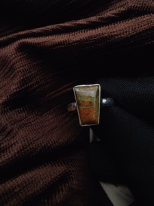 Anillo de ajuste de bisel Unakite, Plata de Ley 925, forma de pera, joyería para fiesta de boda, todos los tamaños disponibles, venta al por mayor - Product Image 2