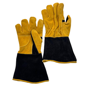 Gants en cuir en fibre d'aluminium extrêmement résistants à la chaleur Vêtements de sécurité industrielle pour la lutte contre les incendies Soudage Autres - Product Image 4