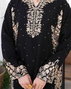 Traje Sharara Salwar de Diseño Estilo Bollywood con Bordado Pesado y Lentejuelas de 5mm, Elegante Dupatta, Ropa India Pakistaní, Imitación - Product Image 4