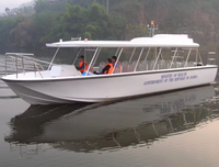 UBI 1230 Bateau-taxi de luxe en aluminium personnalisé pour 30 passagers, idéal pour les croisières haut de gamme, les excursions, la pêche et le transport fluvial