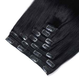 คลิปต่อผม 8 นิ้ว สีดำสนิท ผมแท้เรมี่ แบบยาคิ ตรง ลอนคลาย หยิกฟู - Product Image 1