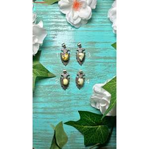 Pendentif Darrell Wylie Palomino en Variscite et Argent Sterling - Élégants composants et accessoires de bijouterie - Product Image 1