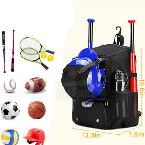 Bolsa de béisbol de uso al aire libre de gran capacidad personalizada de alta calidad bolsa de béisbol impermeable hecha en Pakistán - Product Image 6