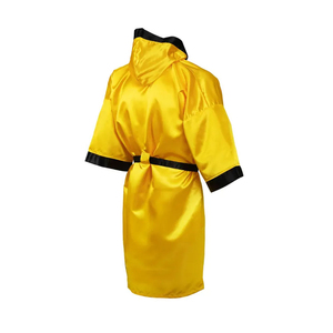 เสื้อคลุมยาวเต็มตัวพร้อมฮู้ดเสื้อคลุมชกมวยสีขาวและฉลากโลโก้ออกแบบได้ตามต้องการ - Product Image 4