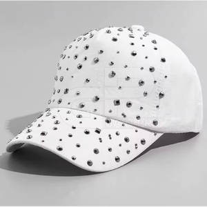 Chapeau de Baseball strass mode avec cristaux étincelants pour les sports de plein air des femmes porter un chapeau de Baseball strass paillettes élégant - Product Image 4