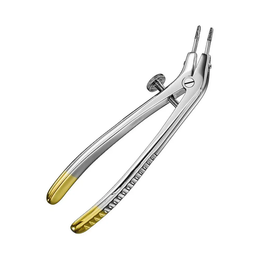 Professional Telescopic Crown Bridge Remover Forceps Orthodontic Plier Half Gold Dental Crown Remover Plier